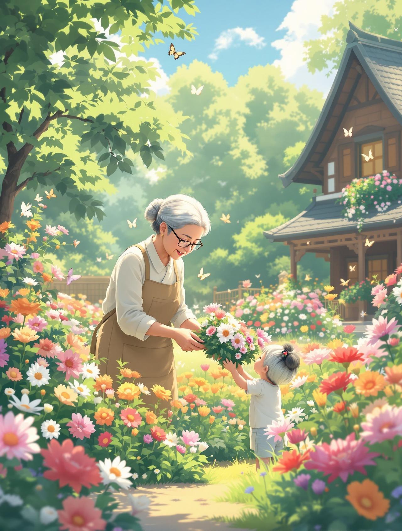百合短剧 - 外婆的小花园