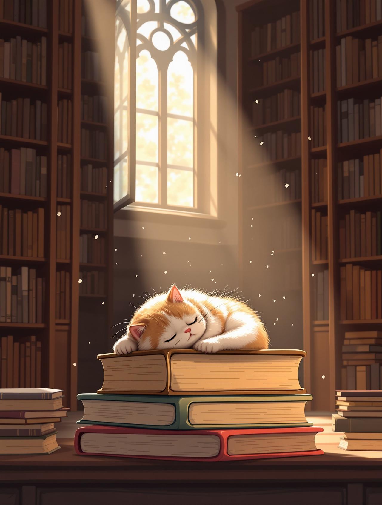 百合短剧 - 图书馆的猫