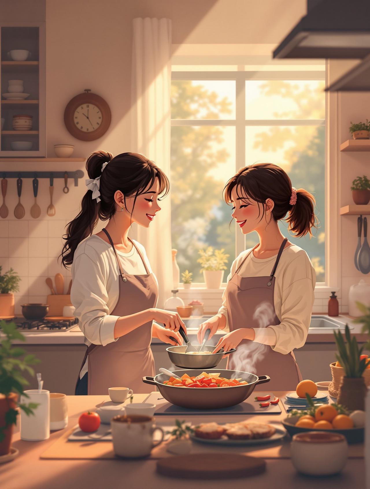 百合短剧 - 姐妹食堂 百合短剧 - 姐妹食堂 - 友情岁月治愈动漫短剧